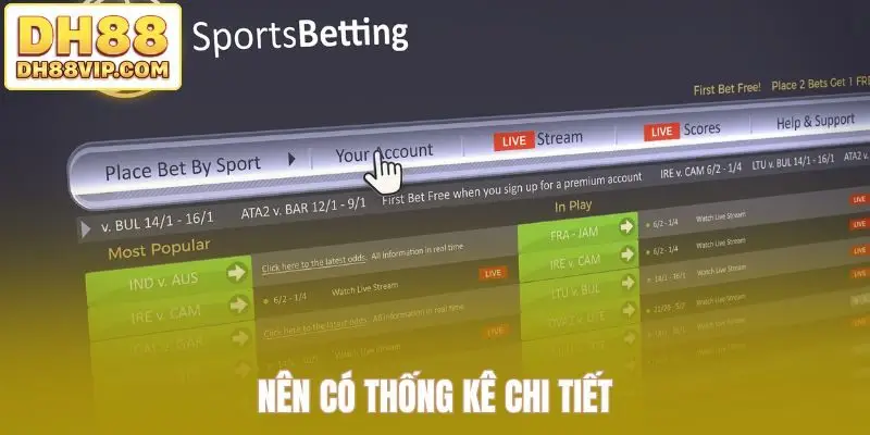 Nên có thống kê chi tiết